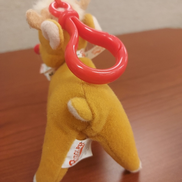 Rudolph the Red Nosed Reindeer Plush 1999 Christmas Animal Ornament Vintage - Picture 8 of 8